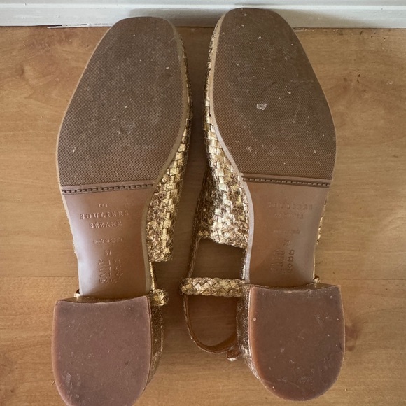 Sezane Gold Woven Slingback Flats - Picture 8 of 8